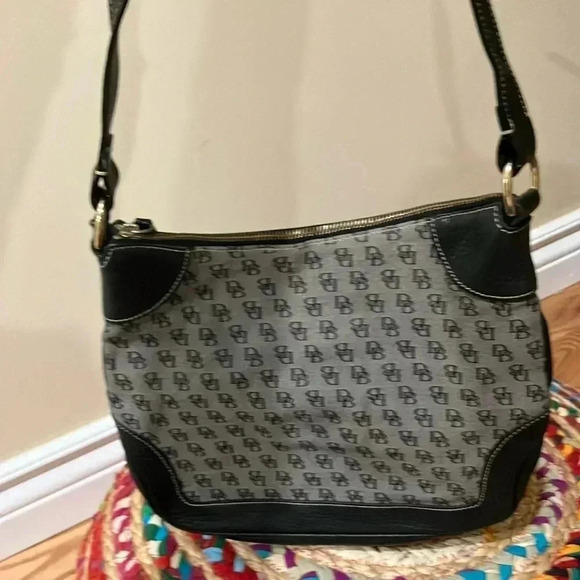 Dooney & Bourke  monogram grey black bag - Picture 1 of 8